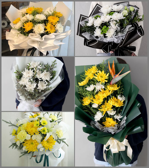 广东江门市开平市沙塘镇锦星村白事花束代送